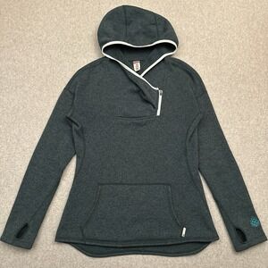 STIO Sweetwater Fleece Hoodie Women's Medium Green Heather Sweatshirt Hiking